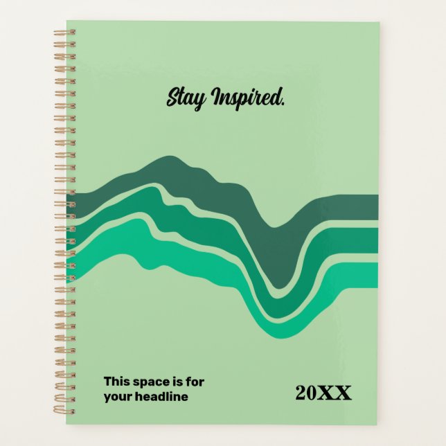 Planificateur quotidien minimaliste - Élégant et f (Devant)