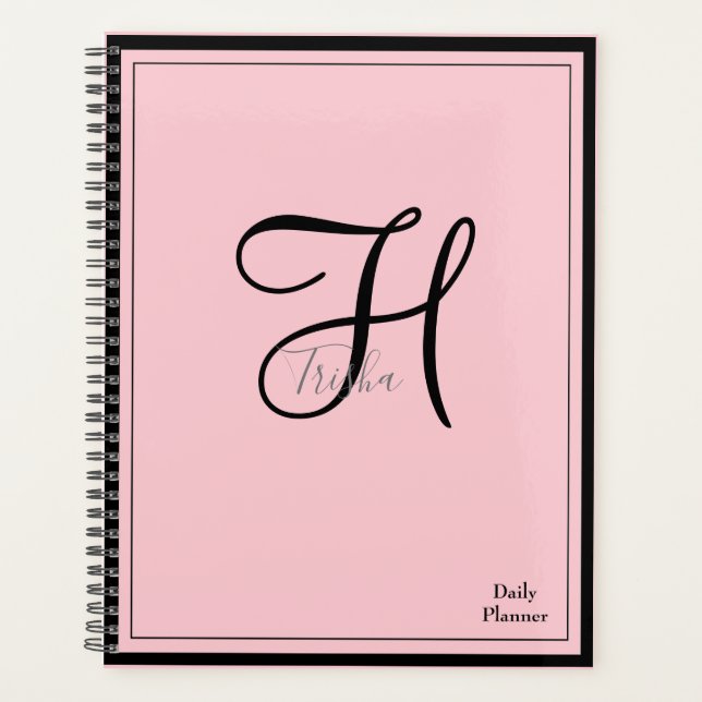 Planificateur quotidien Monogram avec couverture d (Devant)