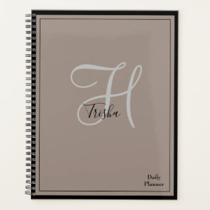 Planificateur quotidien Monogram avec couverture d