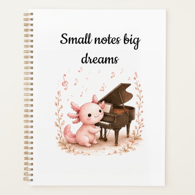 Planificateur quotidien Pastel Axolotl (Devant)