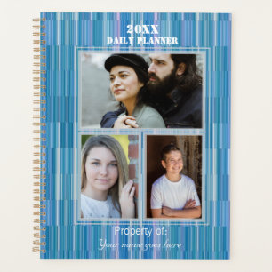 Planificateur quotidien photo bleu aqua  HAMbyWG