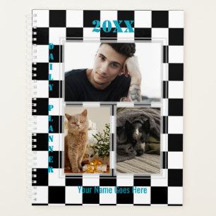 Planificateur quotidien photo damier - HAMbWG