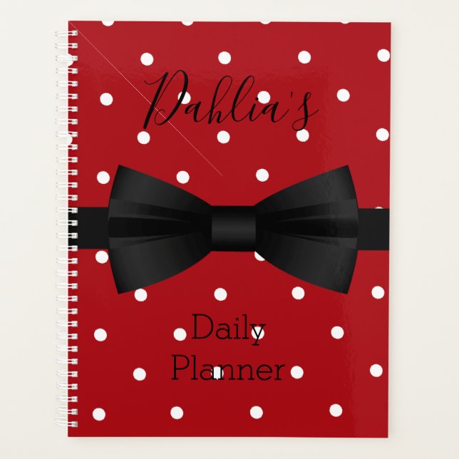 Planificateur quotidien - Points polka - HAMbWG (Devant)