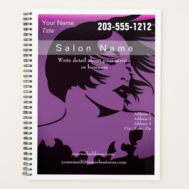 Planificateur quotidien Salon de coiffure - HAMbyW (Devant)