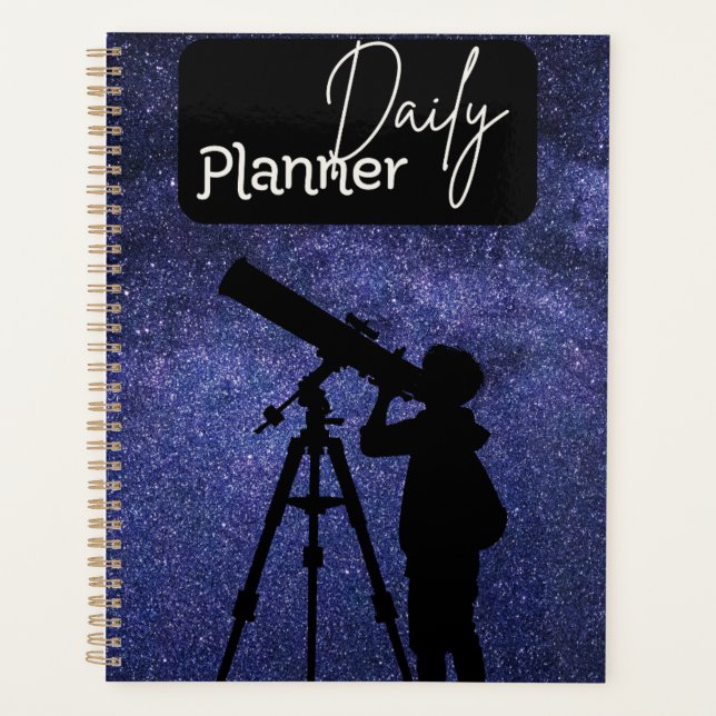 Planificateur quotidien thème Galaxie d'observatio (Devant)