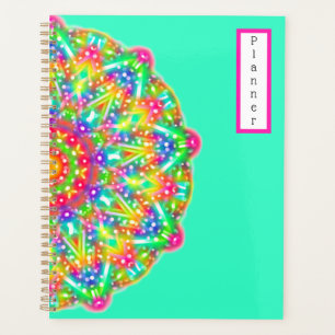 Planificateur Rainbow Mandala Aqua Boho