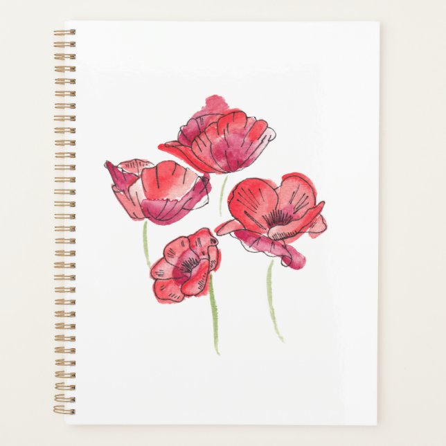 Planificateur Red Poppies (Devant)