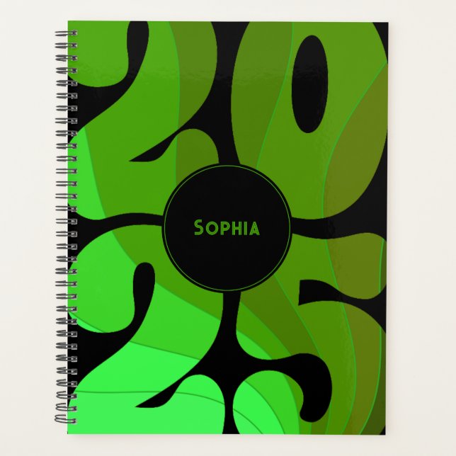 Planificateur Retro 2025 personnalisé (Devant)