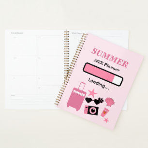 Planificateur Rose Chargement d'Été