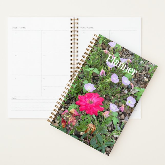 Planificateur rose et primrose (Devant avec enveloppe)