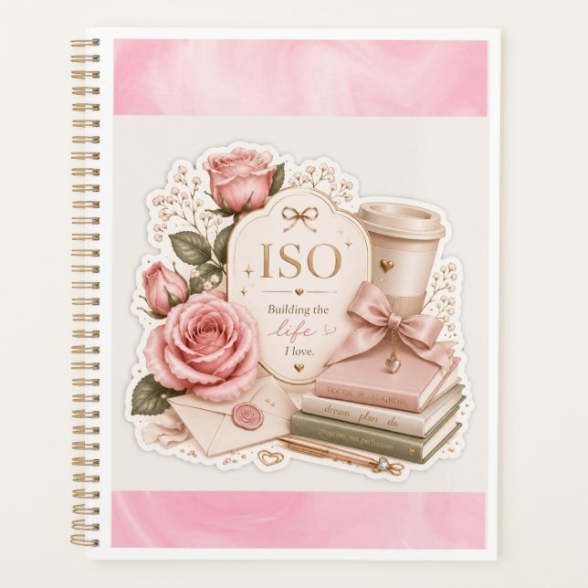 Planificateur Rose Luxe Doux (Devant)