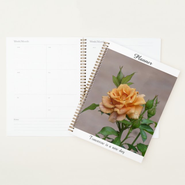 Planificateur Rose Orange (Devant avec enveloppe)