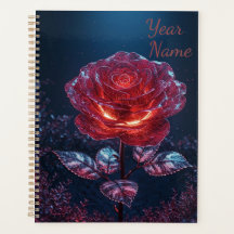 Planificateur Rose Rouge Foncé