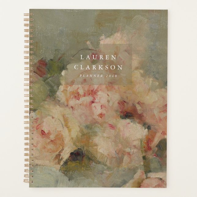 Planificateur Roses Roses Fines Vintage (Devant)