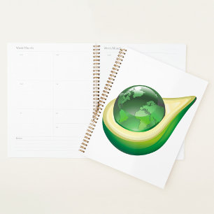 Planificateur Spiral Avocado Globe
