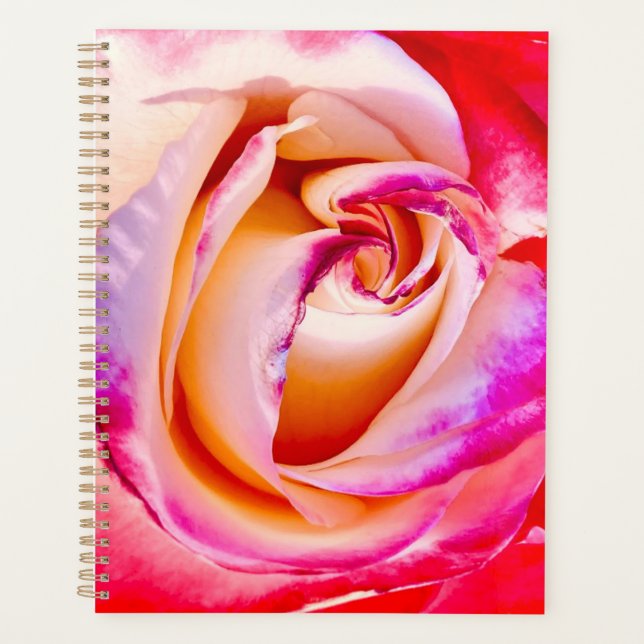 Planificateur Spiral Bloom rose (Devant)