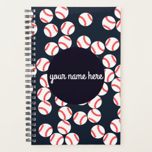 Planificateur Spiral De Baseball Personnalisé