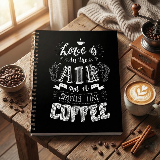 Planificateur Spirale Parfumé au Café (Créateur téléchargé)