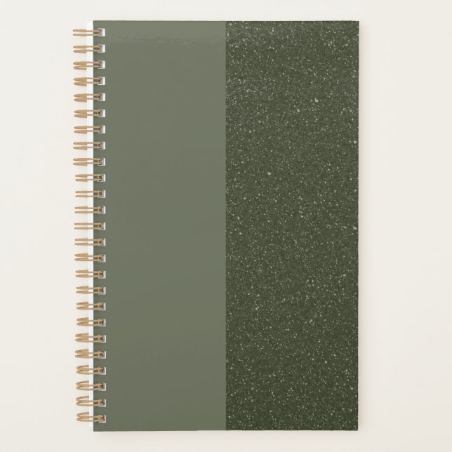 Planificateur Split Vert Moss Personnalisable (Devant)