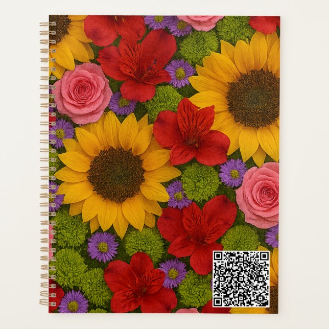 Planificateur Tournesol et Rose (Devant)
