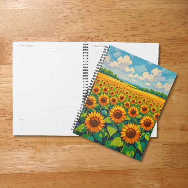 Planificateur Tournesols (Planner with sunflowers)