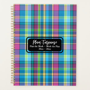 Planifier le travail le plan Turquoise Purple Plai