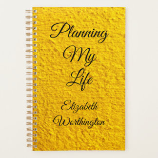 Planifier ma vie Jaune Texturable Personnalisable