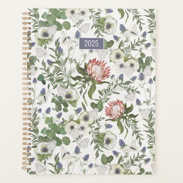 Planner 2025 Protea Floral (Devant)