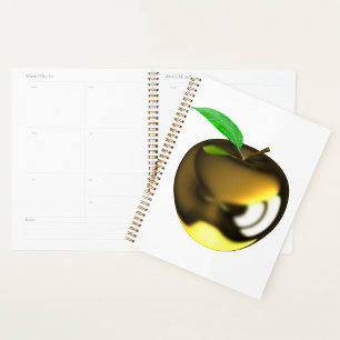 Planner à spirale Gold Apple