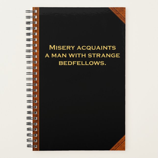 Planner Citation Shakespeare Misère Étrange Compag (Devant)