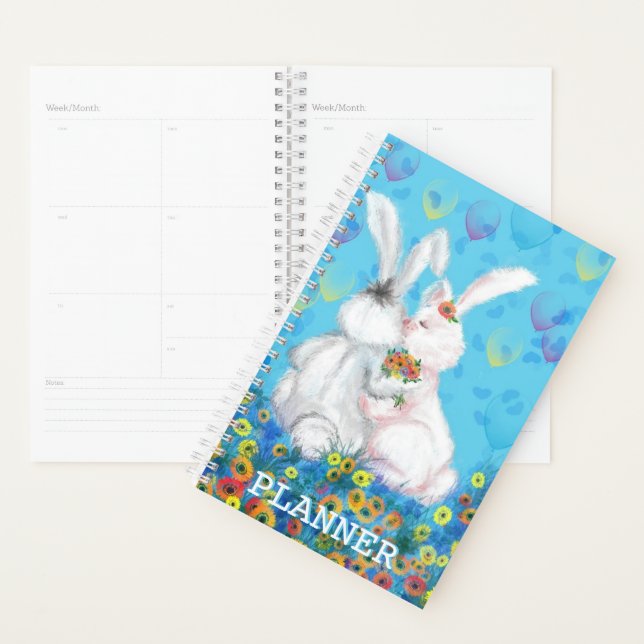 Planner Couple Bunny (Devant avec enveloppe)