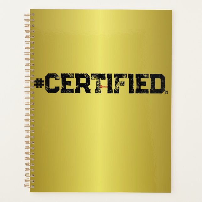 #PLANNER D'OR CERTIFIÉ (Devant)
