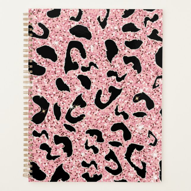 PLANNER parties scintillant PINK LEOPARD (Devant)