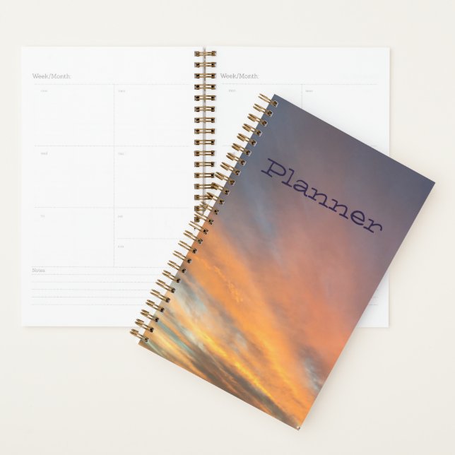 Planner pastel Sunset (Devant avec enveloppe)