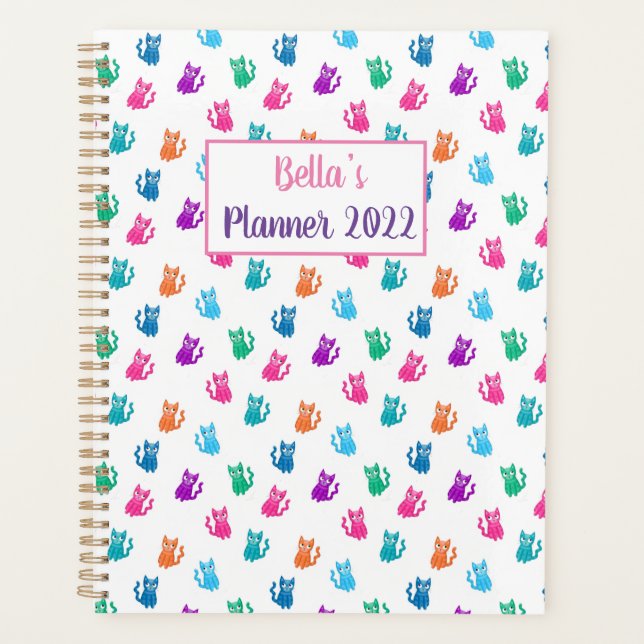 Planner personnalisé chitté coloré (Devant)