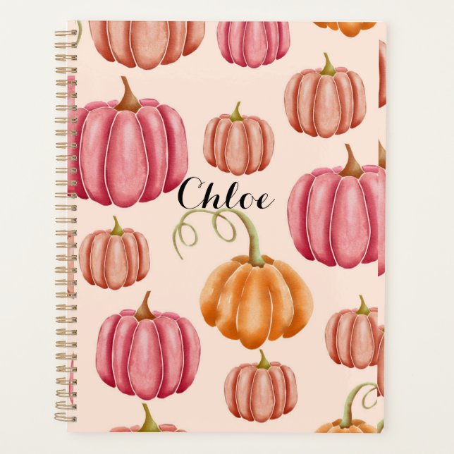 PLANNER pour automne+autum, citrouille (Devant)
