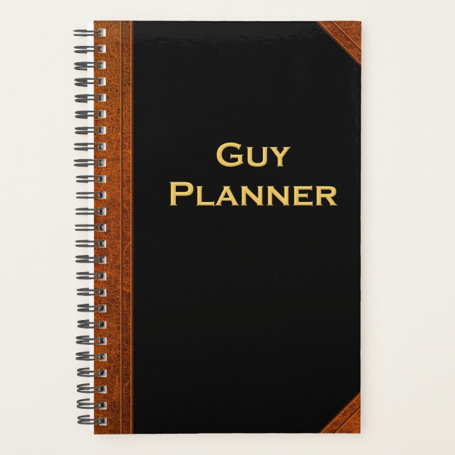 Planner Pour Homme Guy Planner Style Vintage (Devant)