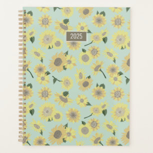 Planner Tournesol Jaune Orange Floral