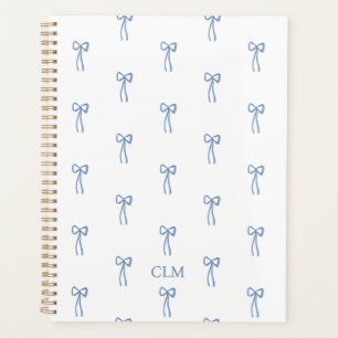 Planneur bleu petit cou monogramme