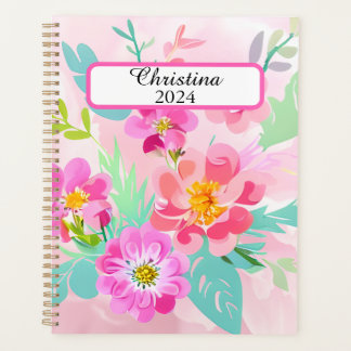 Planneur floral coloré