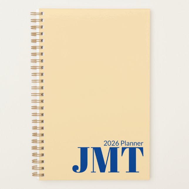Planneur Light Peach et Blue Monogram 2026 (Devant)