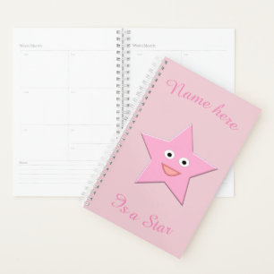 Planneur personnalisé Pretty Rose Star