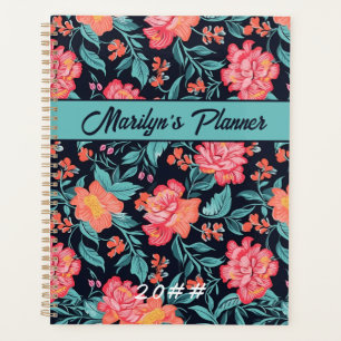 Planneur personnalisé rose et corail