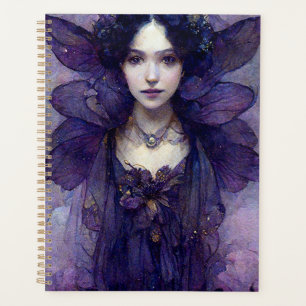 Plannière d'art d'Imaginaire de fée gothique viole