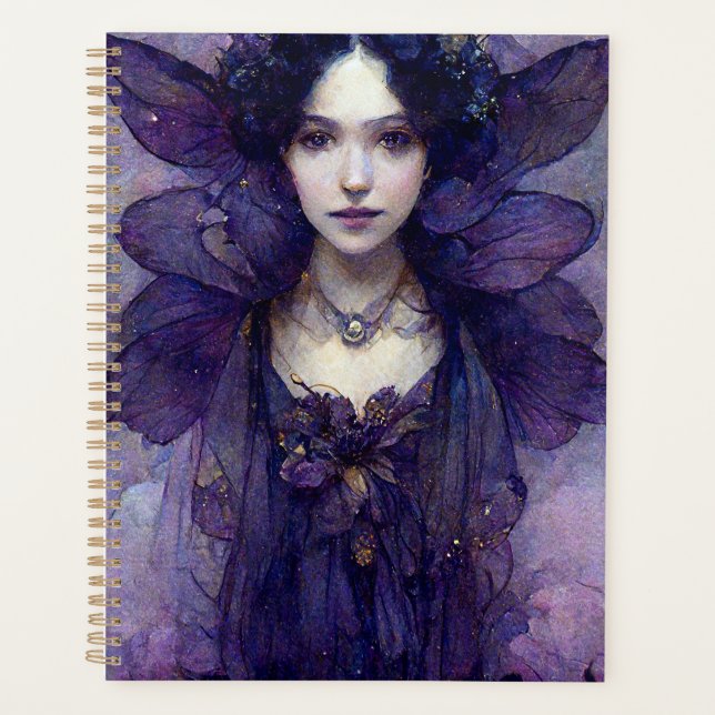 Plannière d'art d'Imaginaire de fée gothique viole (Devant)