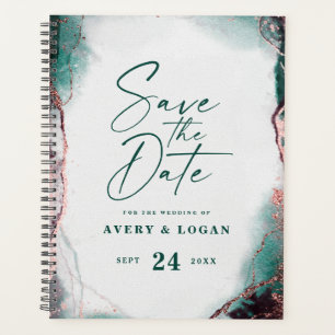 Plans de Mariage émeraude Ethérée Abstraits