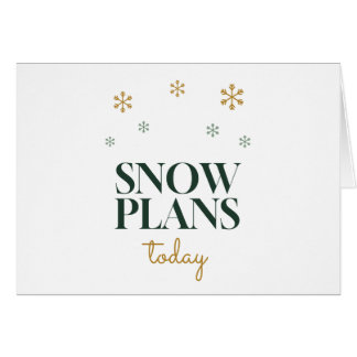 Plans de neige aujourd'hui Typographie flocon de n