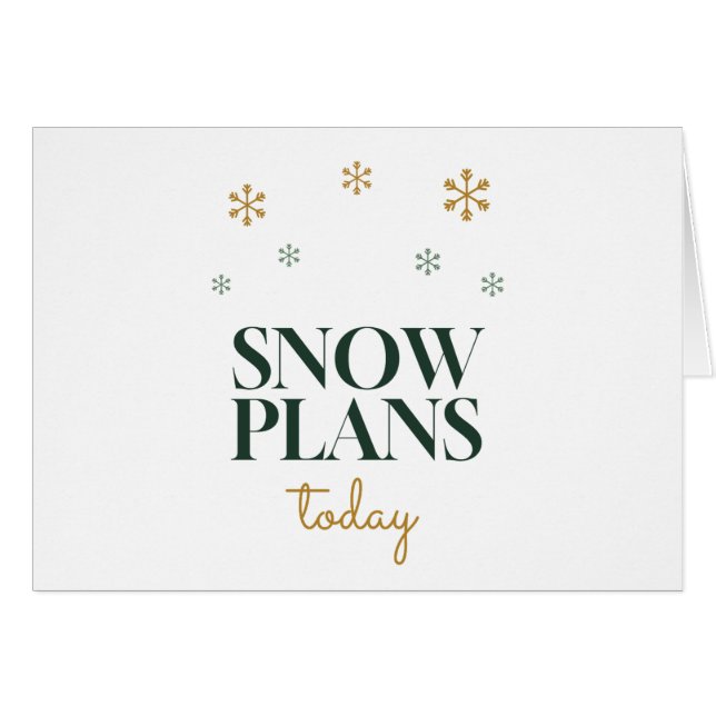 Plans de neige aujourd'hui Typographie flocon de n (Devant horizontal)