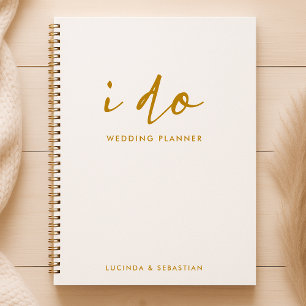 Plans mariages   Or et blanc minimaliste moderne