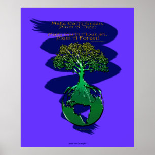 PLANTE A FOREST Art Poster & Poème